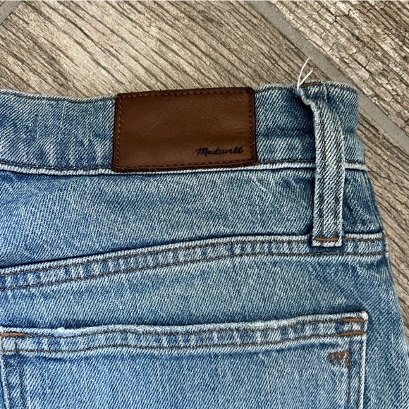 Madewell The Perfect Vintage Straight Blue Denim Jeans, Distressed Women Size 26 - Picture 10 of 11